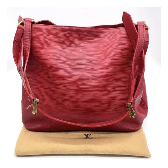 Auth Louis Vuitton Epi Red Mandara MM Shoulder Bag W/Dustbag - Picture 3 of 15